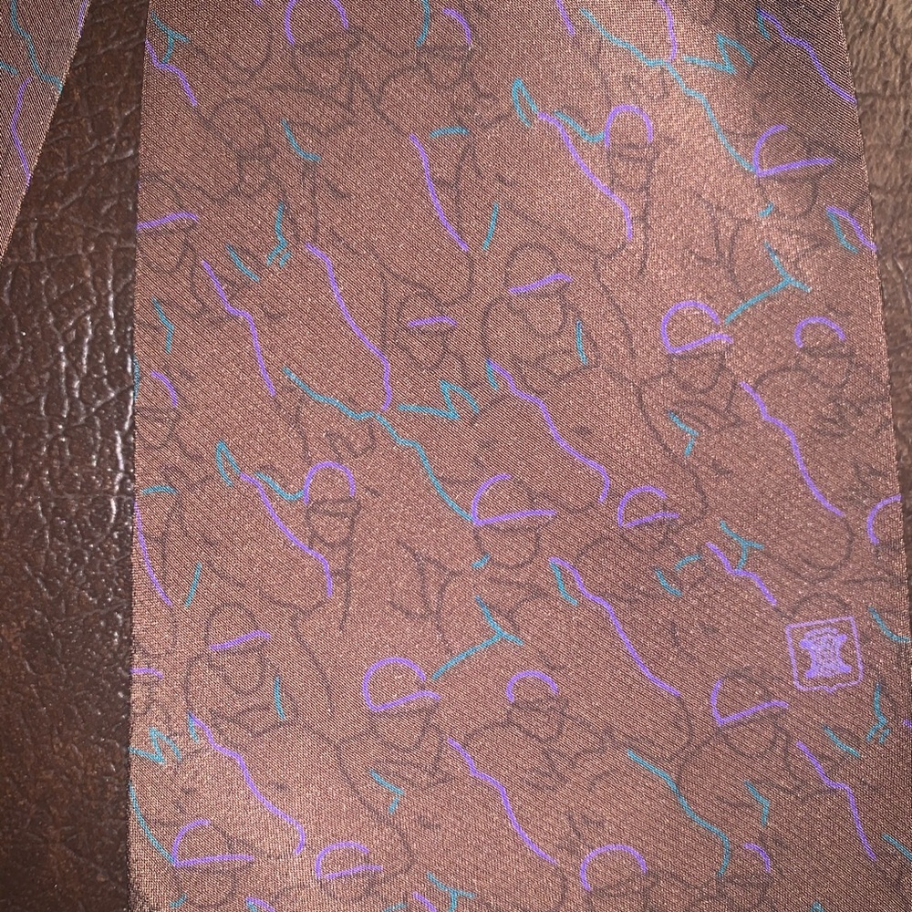 Celine jockey and horse print tie - Picture 2 of 4
